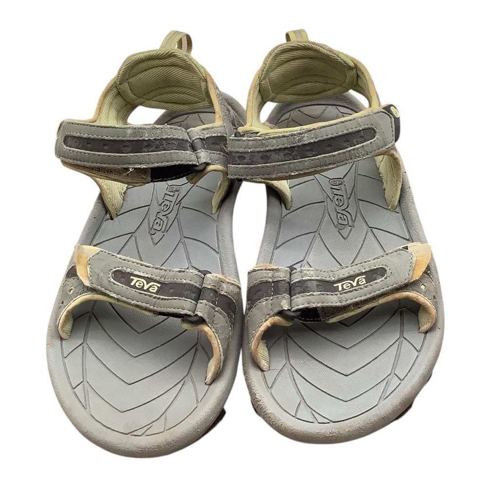 Teva Gray Sport Sandals with Adjustable Straps and‎ Rubber Sole size 10
